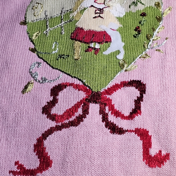 Storybook Knits Pink Floral Embroidered Cardigan - Picture 12 of 16